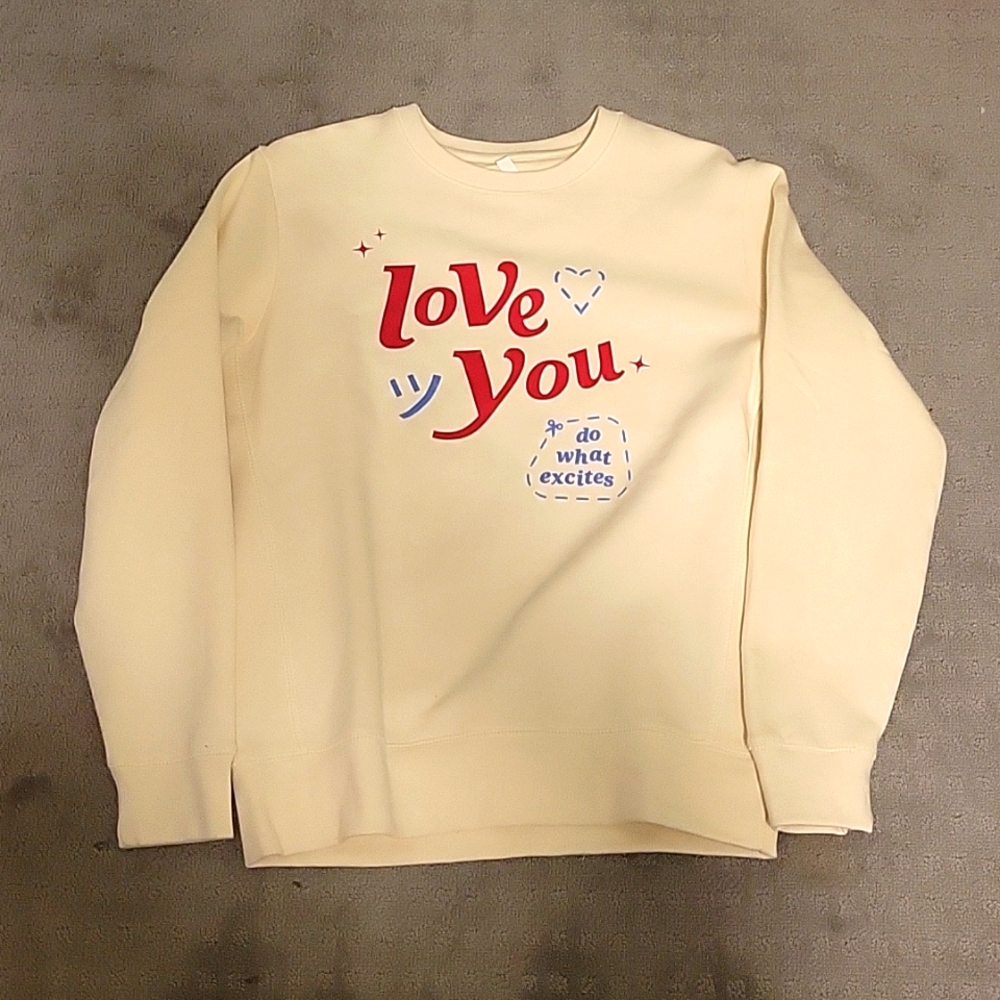 Love You Crewneck - Cream